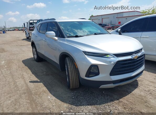 3GNKBCRS5MS532407 2021 CHEVROLET BLAZER Серебряный Передняя правая четверть