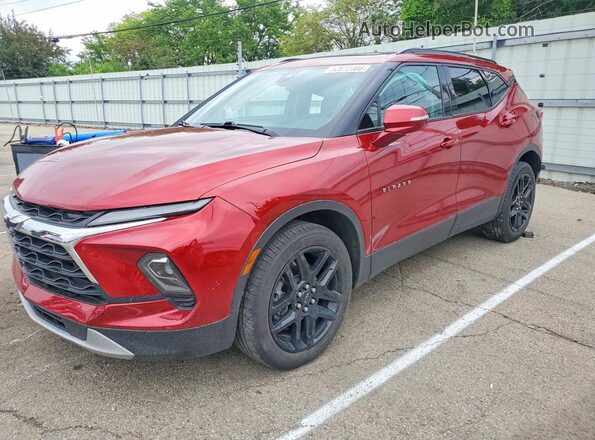 3GNKBDR43PS122801 2023 CHEVROLET BLAZER Красный Передняя левая четверть