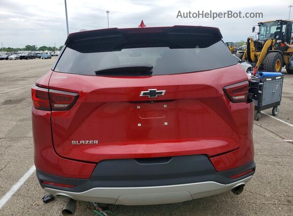 3GNKBDR43PS122801 2023 CHEVROLET BLAZER Красный Вид сзади
