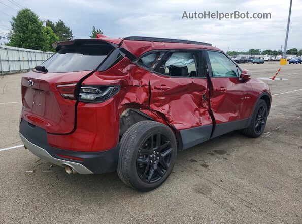 3GNKBDR43PS122801 2023 CHEVROLET BLAZER Красный Задняя правая четверть