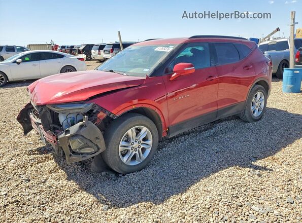 3GNKBDRS2MS540910 2021 CHEVROLET BLAZER Красный Передняя левая четверть