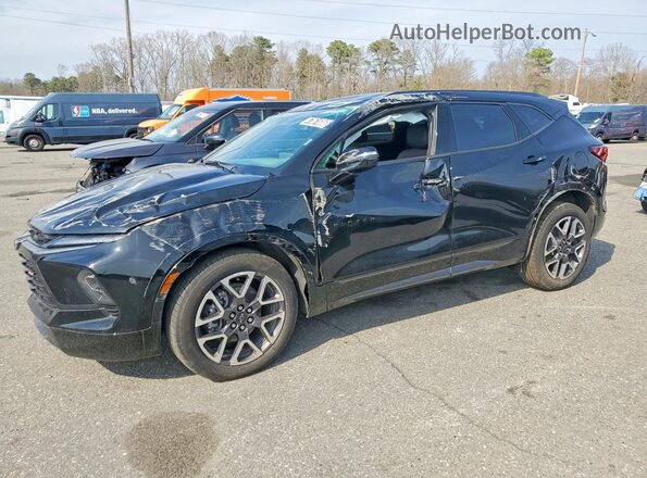 3GNKBERS4SS230616 2025 CHEVROLET BLAZER Черный Передняя левая четверть