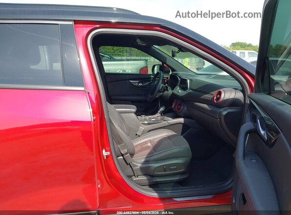 3GNKBERS7NS164499 2022 CHEVROLET BLAZER Red Widok wnętrza z przodu