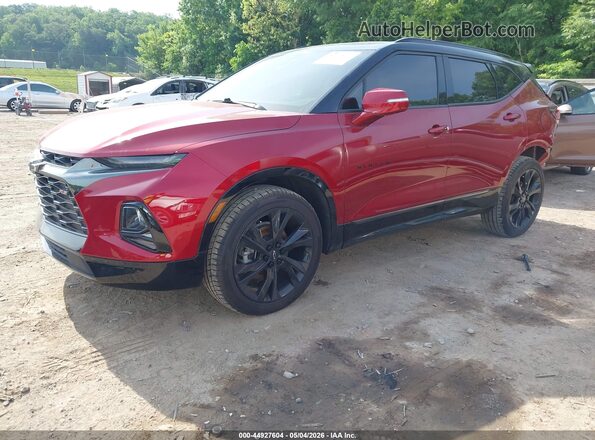 3GNKBERS7NS164499 2022 CHEVROLET BLAZER Red Przód lewy