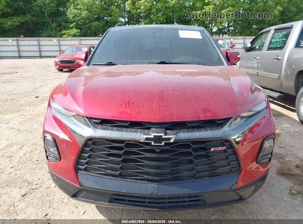3GNKBERS7NS164499 2022 CHEVROLET BLAZER Red Widok zestawu wskaźników