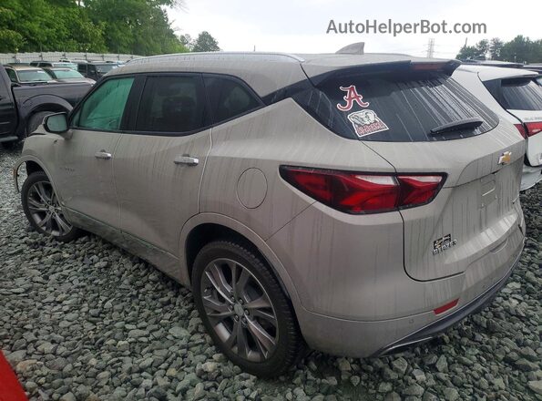 3GNKBFRS0MS513989 2021 CHEVROLET BLAZER Beige Tył lewy
