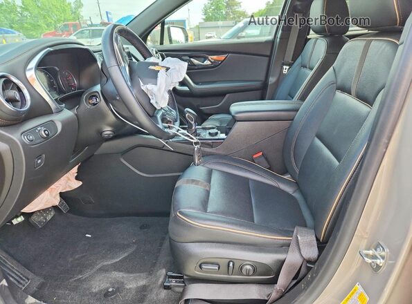 3GNKBFRS0MS513989 2021 CHEVROLET BLAZER Beige Widok wnętrza z przodu