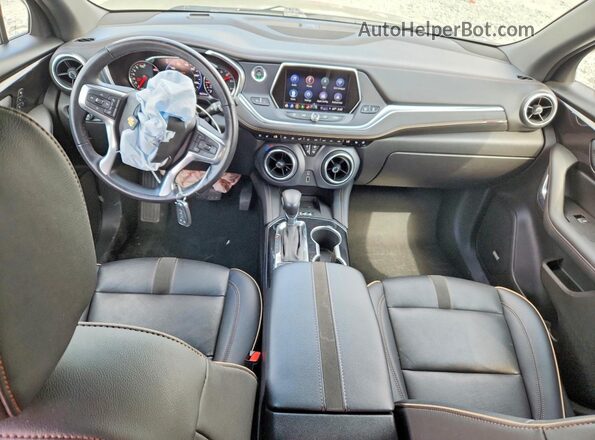 3GNKBFRS0MS513989 2021 CHEVROLET BLAZER Beige Widok deski rozdzielczej