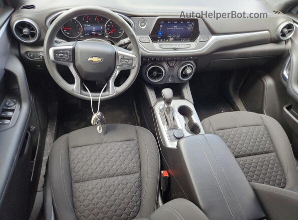 3GNKBHR4XMS523510 2021 CHEVROLET BLAZER Синий Вид панели приборов