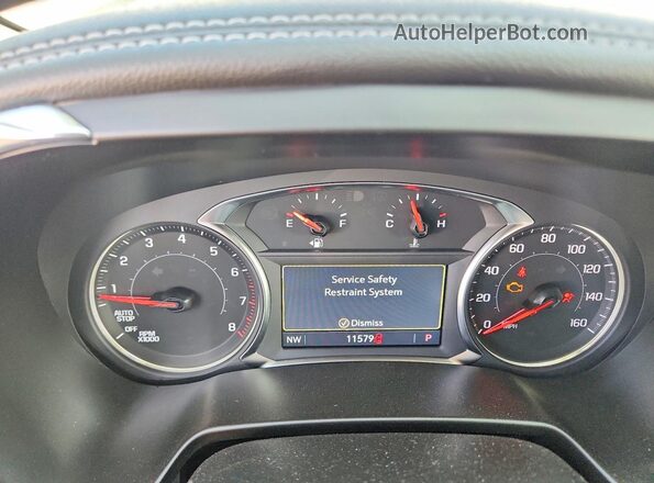 3GNKBHR4XSS230039 2025 CHEVROLET BLAZER White Вид щитка приладів