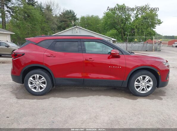 3GNKBHRS1MS550755 2021 CHEVROLET BLAZER Red Вид задньої частини салону
