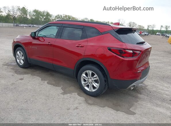 3GNKBHRS1MS550755 2021 CHEVROLET BLAZER Red Задня ліва чверть