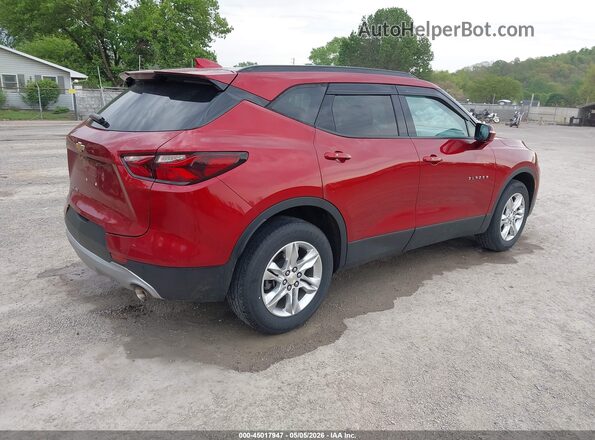 3GNKBHRS1MS550755 2021 CHEVROLET BLAZER Red Задня права чверть