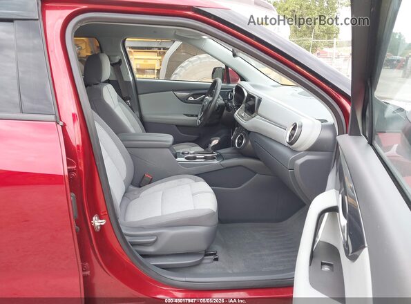 3GNKBHRS1MS550755 2021 CHEVROLET BLAZER Red Вид салону спереду