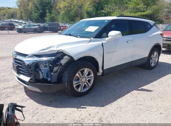 3GNKBHRS8LS696827 2020 CHEVROLET BLAZER Белый Передняя левая четверть