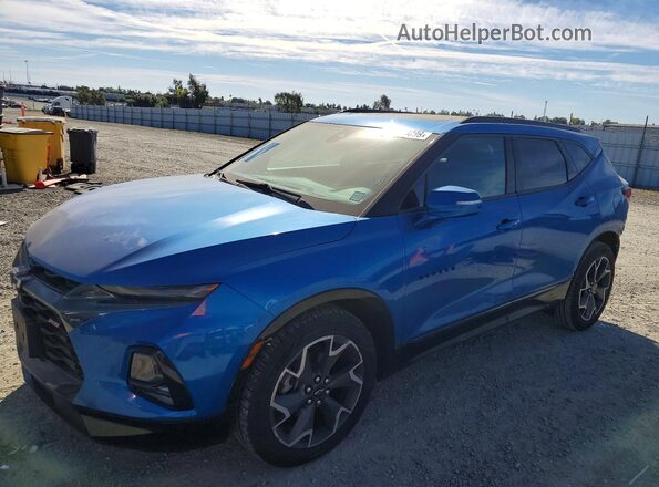3GNKBKRS0LS600198 2020 CHEVROLET BLAZER Blue Vista tres cuartos delantera izquierda