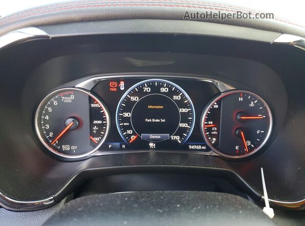3GNKBKRS0LS600198 2020 CHEVROLET BLAZER Blue Vista del cuadro de instrumentos