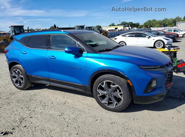 3GNKBKRS0LS600198 2020 CHEVROLET BLAZER Blue Delantero derecho