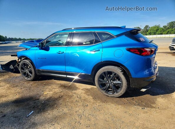 3GNKBKRS0MS529036 2021 CHEVROLET BLAZER Blue Trasero izquierdo