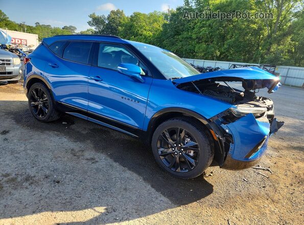 3GNKBKRS0MS529036 2021 CHEVROLET BLAZER Blue Delantero derecho