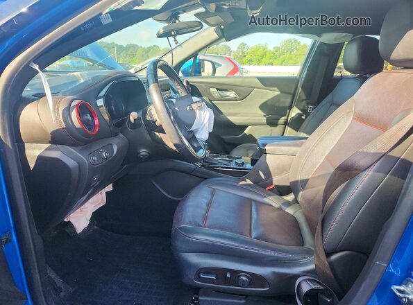 3GNKBKRS0MS529036 2021 CHEVROLET BLAZER Blue Vista interior delantera