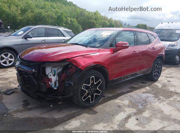 3GNKBKRS0PS229422 2023 CHEVROLET BLAZER Красный Передняя левая четверть