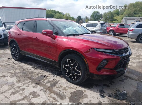 3GNKBKRS0PS229422 2023 CHEVROLET BLAZER Красный Передняя правая четверть