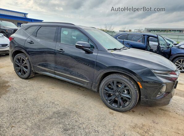 3GNKBKRS2NS230147 2022 CHEVROLET BLAZER Черный Передняя правая четверть