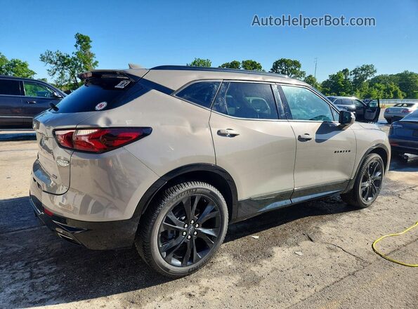 3GNKBKRS8MS567131 2021 CHEVROLET BLAZER Серый Задняя правая четверть