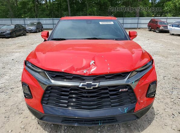 3GNKBKRSXLS618062 2020 CHEVROLET BLAZER Red Widok z przodu