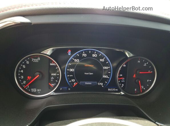 3GNKBKRSXLS618062 2020 CHEVROLET BLAZER Red Widok zestawu wskaźników