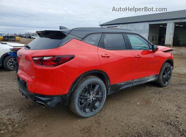 3GNKBKRSXNS221163 2022 CHEVROLET BLAZER Красный Задняя правая четверть
