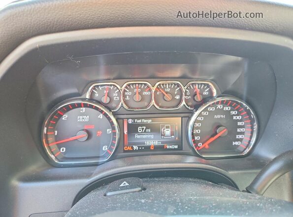 3GTP1NEC8GG225493 2016 GMC SIERRA Черный Вид щитка приборов