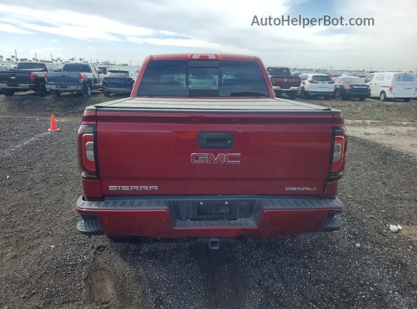 3GTP1PEC6JG571187 2018 GMC SIERRA Красный Вид сзади