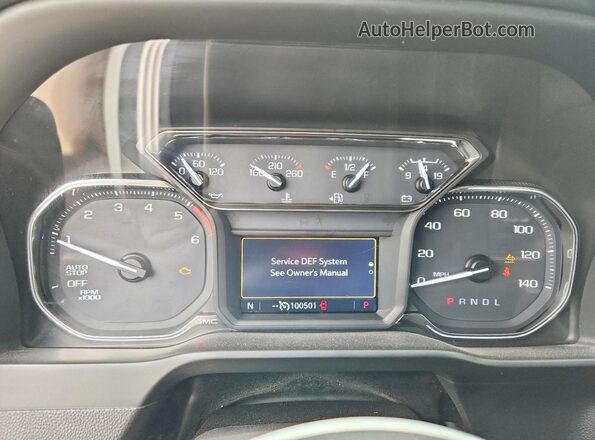 3GTP8DET2LG283275 2020 GMC SIERRA Белый Вид щитка приборов