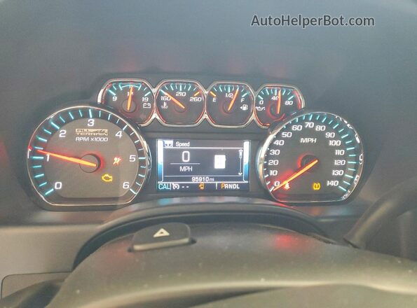 3GTU2NEC2HG330449 2017 GMC SIERRA White Вид щитка приладів