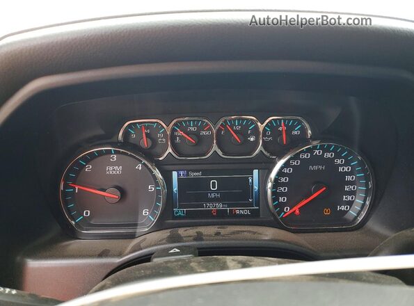 3GTU2NEC5JG347669 2018 GMC SIERRA Белый Вид щитка приборов