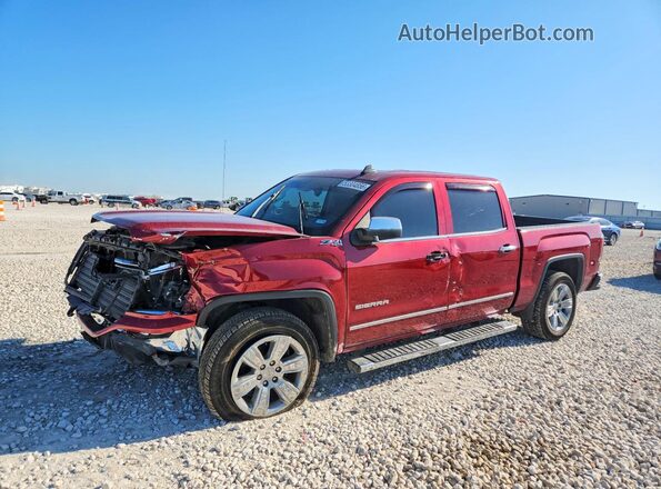3GTU2NEC7JG477372 2018 GMC SIERRA Красный Передняя левая четверть