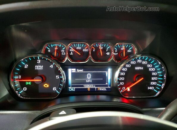 3GTU2NEC8HG158301 2017 GMC SIERRA Black ხელსაწყოთა პანელის ხედი