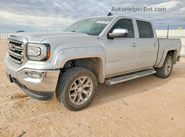 3GTU2NEJ4HG178205 2017 GMC SIERRA Серебряный Передняя левая четверть