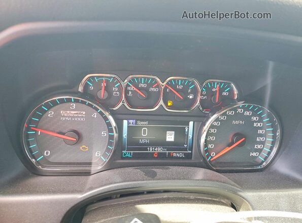 3GTU2NEJ8HG347318 2017 GMC SIERRA Серый Вид щитка приборов