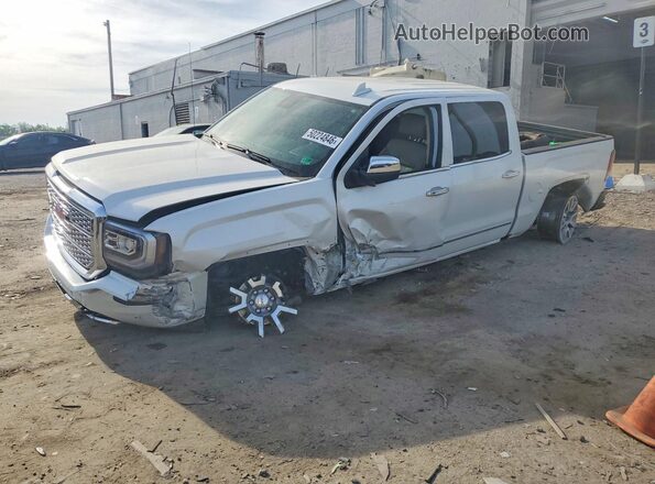 3GTU2PEC0JG377772 2018 GMC SIERRA Белый Передняя левая четверть
