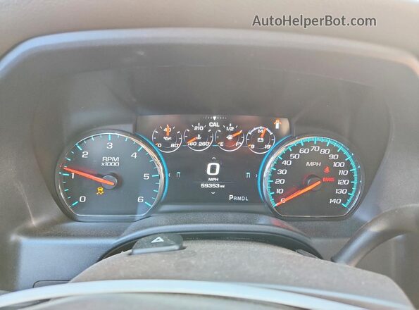 3GTU2PEC0JG377772 2018 GMC SIERRA Белый Вид щитка приборов
