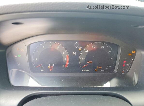 3HDSA2H77SM716119 2025 ACURA ADX Gray Vista del cuadro de instrumentos