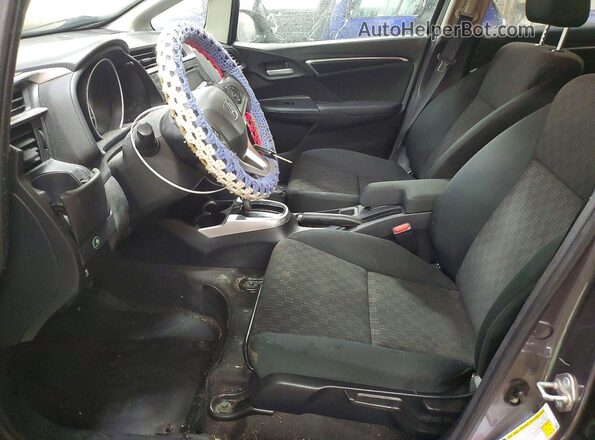 3HGGK5H54HM710485 2017 HONDA FIT Gray Widok wnętrza z przodu