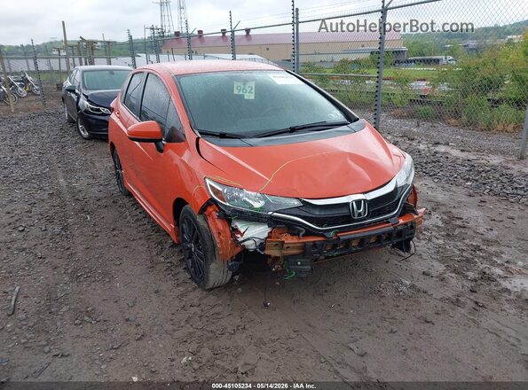 3HGGK5H62JM709026 2018 HONDA FIT Оранжевый Передняя правая четверть