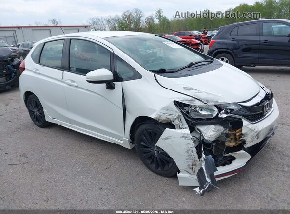3HGGK5H65JM703432 2018 HONDA FIT Белый Передняя правая четверть