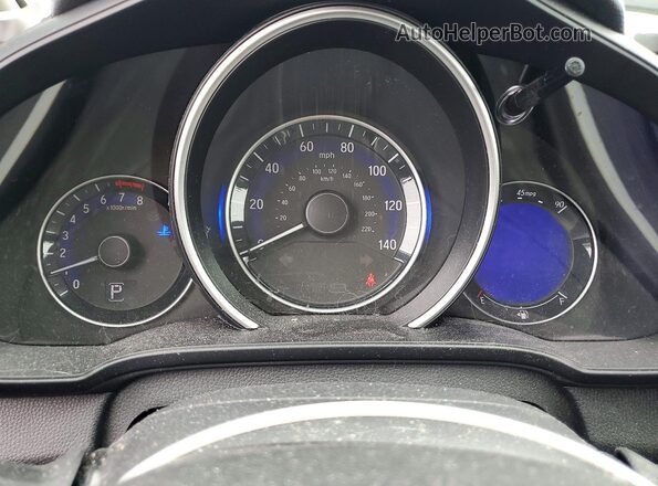 3HGGK5H69KM732742 2019 HONDA FIT Black Widok zestawu wskaźników