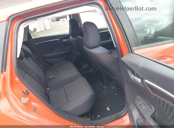 3HGGK5H85JM721611 2018 HONDA FIT Orange Vista de la etiqueta del VIN