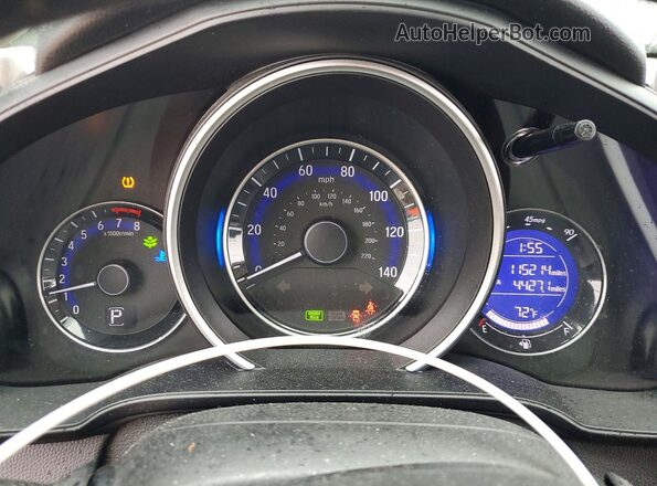 3HGGK5H99HM704975 2017 HONDA FIT Синий Вид щитка приборов